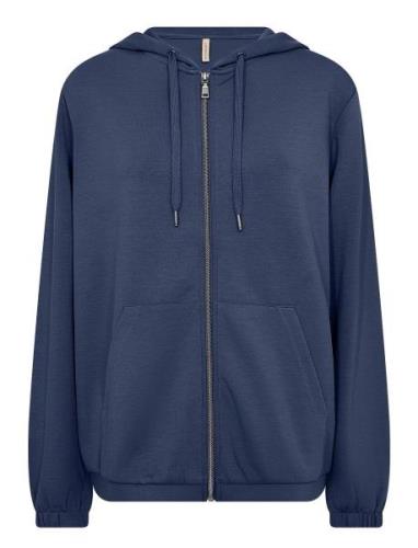 Sc-Banu Tops Sweat-shirts & Hoodies Hoodies Navy Soyaconcept