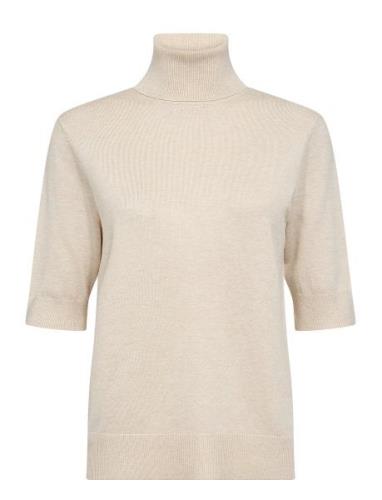 Sc-Dollie Tops Knitwear Turtleneck Cream Soyaconcept