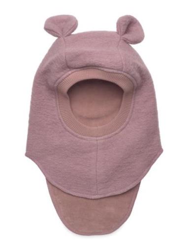 Balaclava Ears Wool Accessories Headwear Balaclava Pink Huttelihut