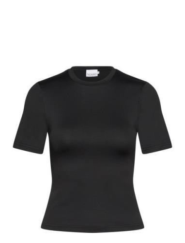 Julia T-Shirt Tops T-shirts & Tops Short-sleeved Black Noella