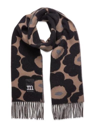 Savut Unikko Accessories Scarves Winter Scarves Black Marimekko