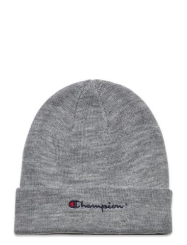 Beanie Cap Accessories Headwear Beanies Grey Champion