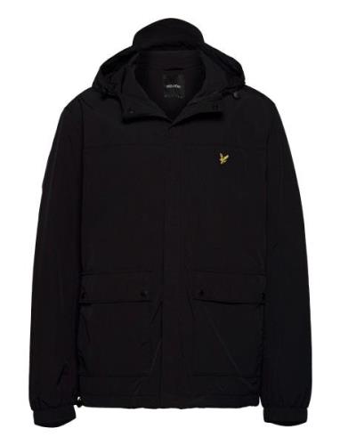 Hooded Pocket Jacket Parkas Jakke Black Lyle & Scott