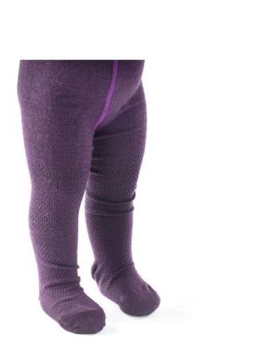 Wool Tights, Powder Tights Purple Smallstuff