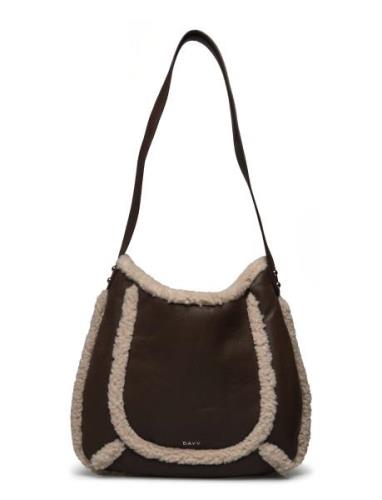 Day Faux Shearling Shoulder Shopper Veske Brown DAY ET