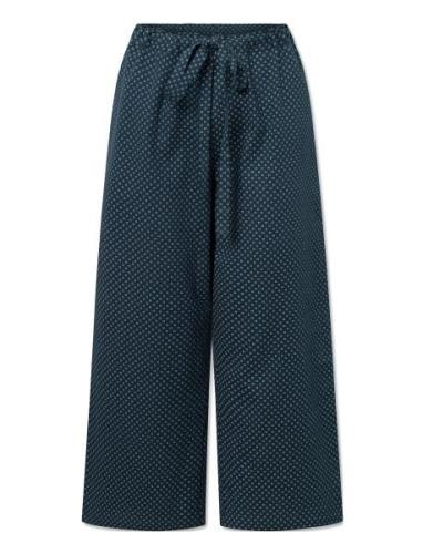 Sonja Pants - Cotton Bottoms Trousers Wide Leg Navy STUDIO FEDER