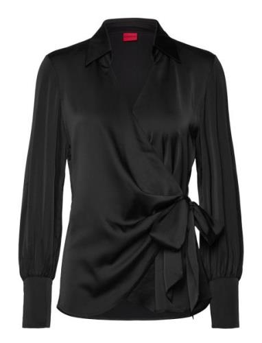 Edama Tops Blouses Long-sleeved Black HUGO