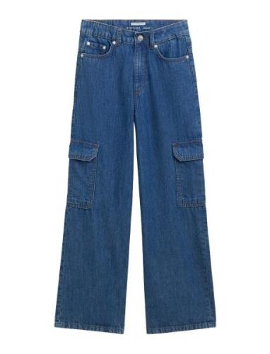 Wide Leg Cargo Denim Pants Bottoms Jeans Wide Jeans Blue Tom Tailor