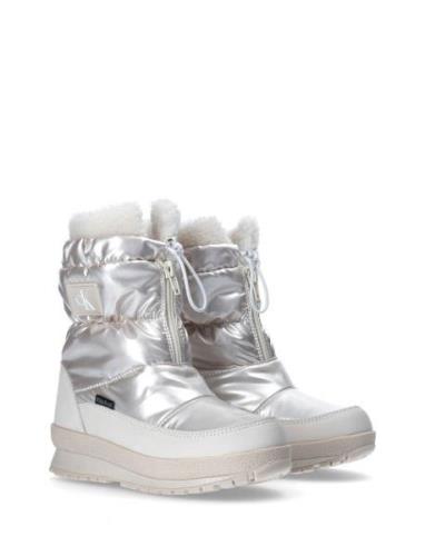 Calvin Klein Jeans Kids Snow Boots Vinterstøvletter Pull On Silver Cal...