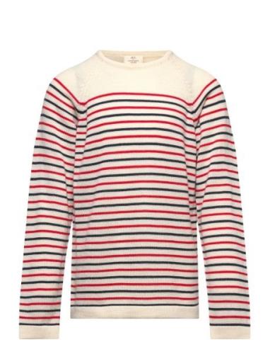 Merino Lt. Knitted Striped Blouse Tops Knitwear Pullovers Red Copenhag...