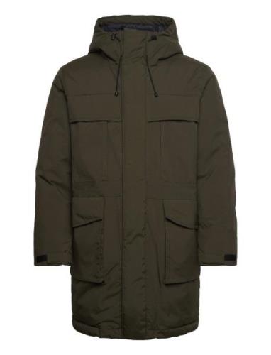 Apex Canvas? Long Padded Coat - Grs Parkas Jakke Khaki Green Knowledge...