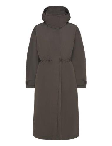 Parlena Outerwear Parka Coats Grey BOSS