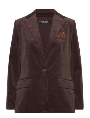 Bullion Corduroy Blazer Blazers Single Breasted Blazers Brown Lauren R...