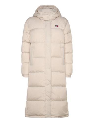 Tjw Alaska Long Puffer Ext Fôret Kåpe Cream Tommy Jeans