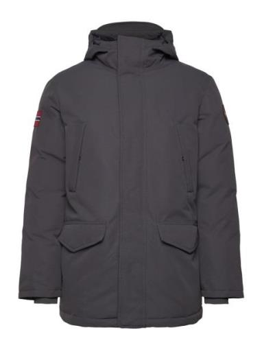 Cornier Long Jacket Ullfrakk Frakk Grey Napapijri