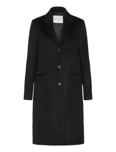 Classic Tailored Wool Coat Outerwear Coats Winter Coats Black GANT