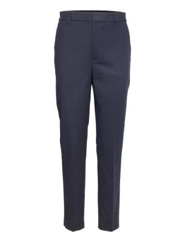 Double-Faced Stretch Cotton Pant Bottoms Trousers Slim Fit Trousers Bl...