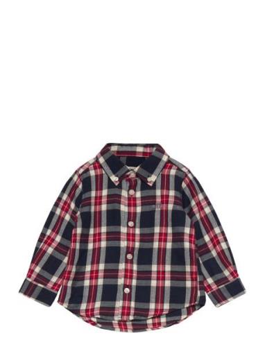 Checked Flannel Bd Shirt Tops Shirts Long-sleeved Shirts Multi/pattern...