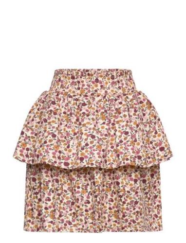 Skirt Aop Dresses & Skirts Skirts Short Skirts Pink Minymo