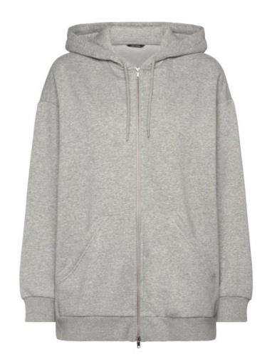 Over D Hoodie Tops Sweat-shirts & Hoodies Hoodies Grey Monki