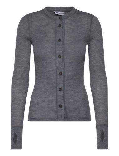 Good Blouse Tops Knitwear Cardigans Grey H2O Fagerholt