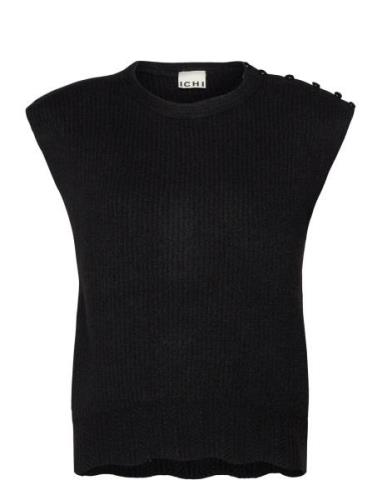 Ihpovoke Wa3 Vests Knitted Vests Black ICHI