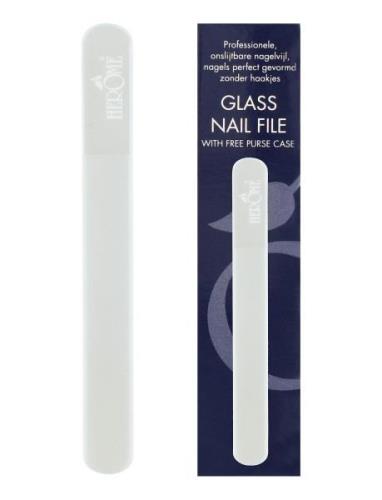 Glass Nail File Travel Negleverktøy Negler Nude Herome