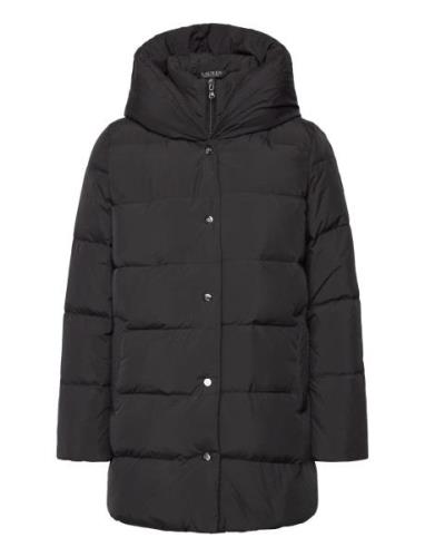 Hooded Down Coat Fôret Kåpe Black Lauren Ralph Lauren