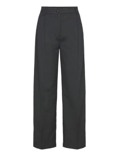 High Waist Wide Leg Trousers Bottoms Trousers Wide Leg Black Monki