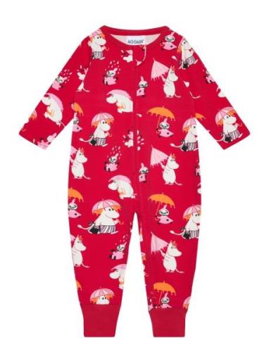 Rainy Day Pyjamas Pyjamas Sie Jumpsuit Red MUMIN