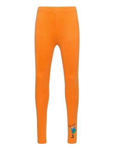 Pippi Leggings Bottoms Leggings Orange Pippi Langstrømpe