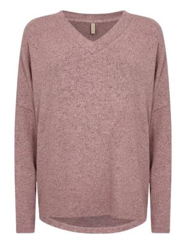 Sc-Biara Tops Knitwear Jumpers Pink Soyaconcept