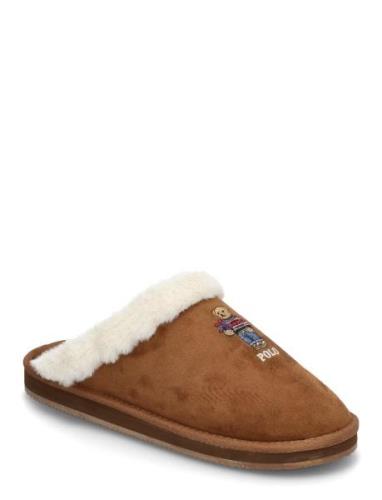 Polo Bear Faux-Shearling Slipper Slippers Tøfler Brown Polo Ralph Laur...