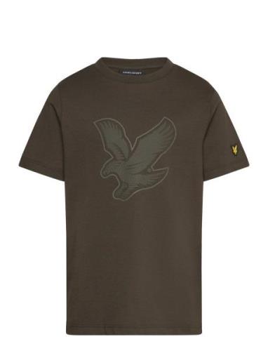 Graphic Eagle T-Shirt Tops T-shirts Short-sleeved Green Lyle & Scott