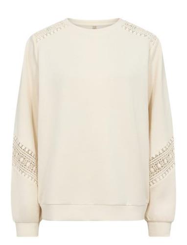 Sc-Banu Tops Sweat-shirts & Hoodies Sweat-shirts Cream Soyaconcept