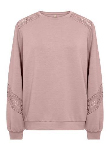 Sc-Banu Tops Sweat-shirts & Hoodies Sweat-shirts Pink Soyaconcept