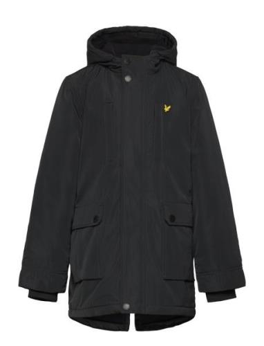 Fleece Lined Padded Coat Fôret Jakke Black Lyle & Scott