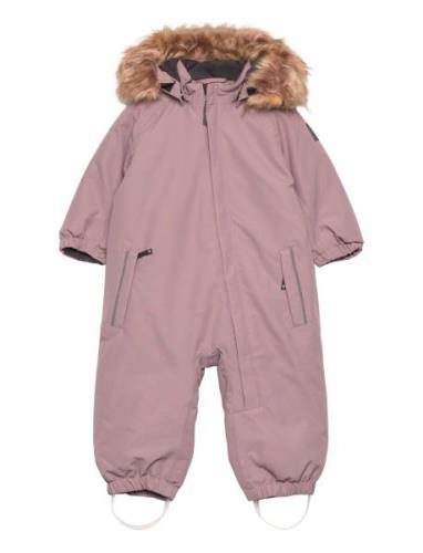 Coverall W. Fake Fur Outerwear Coveralls Snow-ski Coveralls & Sets Pin...