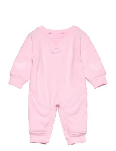 Nike "Ready, Set!" Coverall Langermet Bodysuit Pink Nike