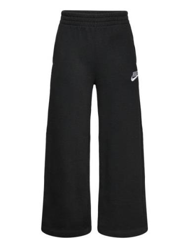 Nike Sportswear Club Fleece Wide Leg Pants Sport Sweatpants Black Nike