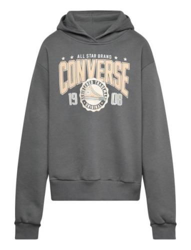 Converse Boxy Graphic Hoodie Tops Sweat-shirts & Hoodies Hoodies Grey ...