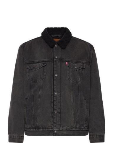 Type 3 Sherpa Trucker Mothersh Dongerijakke Denimjakke Black LEVI´S Me...