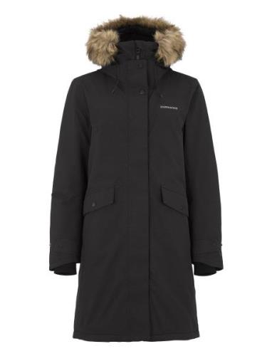 Emma Wns Parka Fôret Jakke Black Didriksons