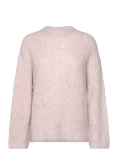 Addax Crewneck Sweater Tops Knitwear Jumpers Pink Dante6