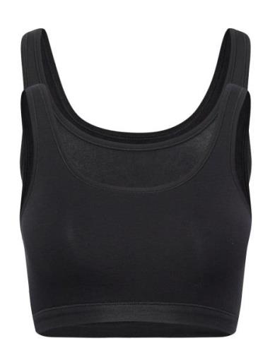 Bustier Lingerie Bras & Tops Soft Bras Tank Top Bras Black Schiesser