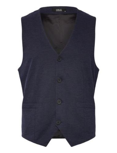 Brendon Jersey Waistcoat Dressvest Navy Clean Cut Copenhagen