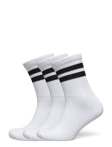 3Pack Striped Sport Socks Underwear Socks Regular Socks White Weekday