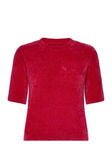 Mierapw Pu Tops Knitwear Jumpers Red Part Two