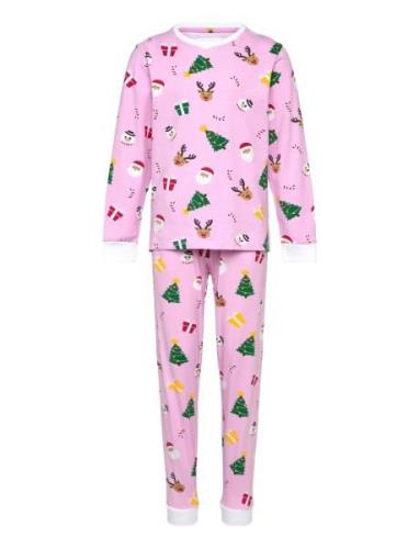 The Pinkish Pyjamas Kids Pyjamas Sett Pink Christmas Sweats