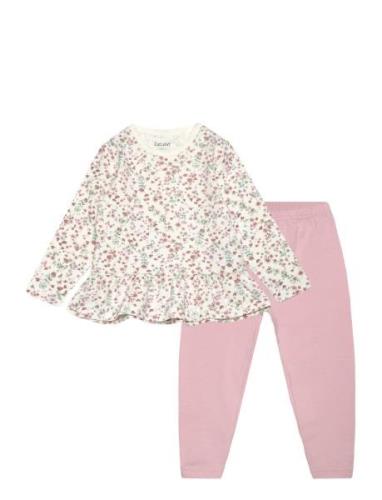 Pyjamas W. Aop Pyjamas Sett Pink CeLaVi